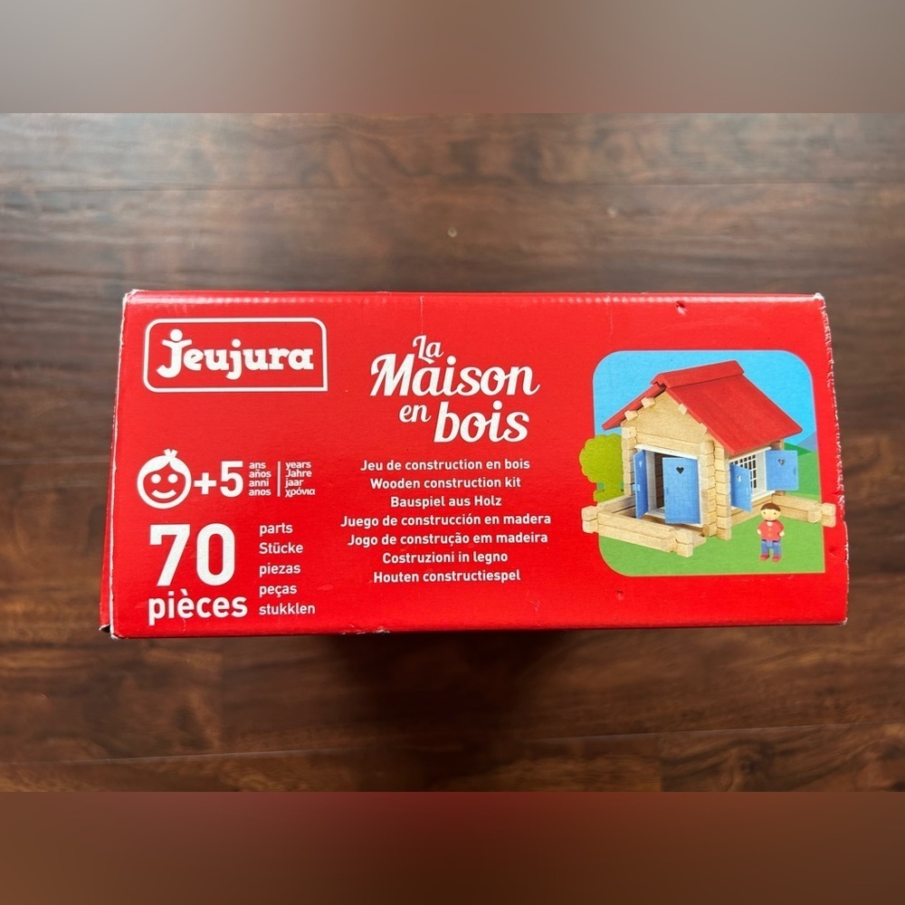 Jeujura J8031 69 Pieces The Wooden House Made In France - Picture 15 of 16